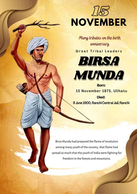 Birsa Munda Photo, Birsa Munda, Aquaman Film, Learn Biology, Meldi Ma Hd Photo, Gond Painting, British India, Blur Photo Background, Blur Photo