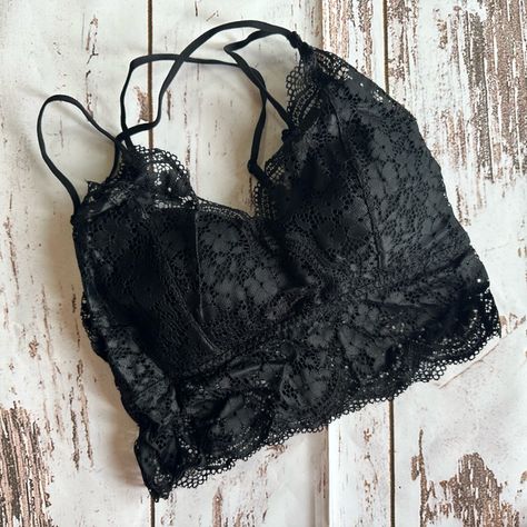 Boutique Clean Out! Lace Bralette With Pads, Size Small Brand New! Black Bralette, Lace Bralette, Clean Out, Bralette, Size Small, Boutique, Brand New, Lace, Closet