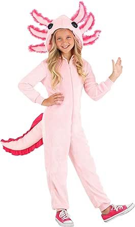 Axolotl Costume Onesie for Kids | Sea Creature Outfit Axolotl Costume Diy Kids, Axolotl Costume, Sea Creature Costume, Animal Themed Party, Barn Animals, Salamanders, Fall Festivities, Animal Costumes, Aquatic Animals