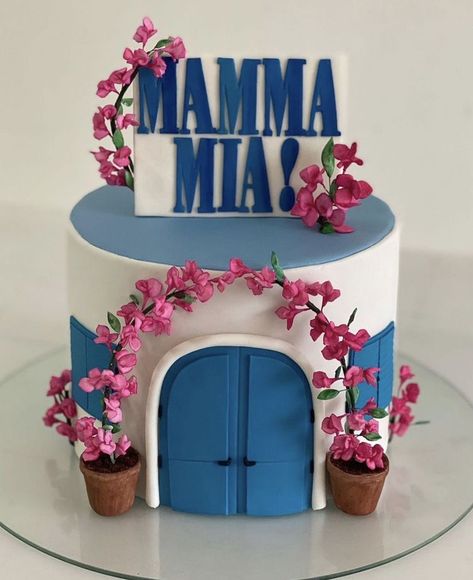 Mama Mia Cake, Mamma Mia Birthday, Immagini Grinch, 17th Birthday Party Ideas, 17 Birthday Cake, Kreative Snacks, 17th Birthday Ideas, Sweet 17, Bday Party Theme