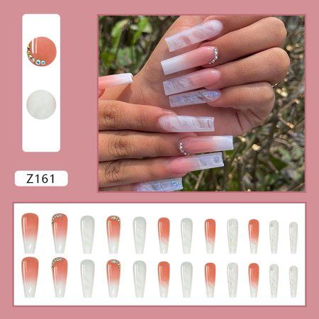 Full Nail Tips, Sugar Nails, Nail Art Images, Nagel Tips, Nail Type, Fake Nails With Glue, Eye Circles, Ballerina Nails, Gradient Nails