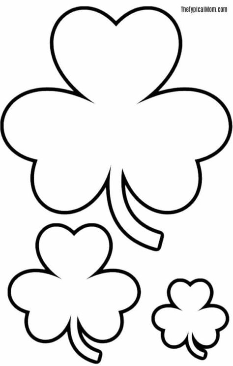 Shamrock Printable, Shamrock Template, St Patricks Crafts, St Patricks Day Crafts For Kids, Spring Coloring Pages, Pokemon Coloring Pages, St Patrick's Day Crafts, Coloring Pages For Boys, Pokemon Coloring