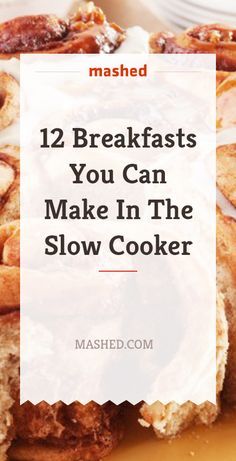 12 Breakfasts You Can Make In The Slow Cooker Crockpot Breakfasts, Tasty Slow Cooker Recipes, Slow Cooker Recipes Easy, Easy Meals To Cook, Slow Cooker Breakfast Casserole, Meals To Cook, Breakfast Crockpot Recipes, Slow Cooker Breakfast, Easy Brunch Recipes