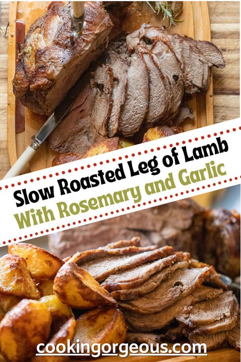 A versatile and tasty boneless leg of lamb infused with the bold flavors of garlic and rosemary, and sloww cooked until tender. Oven Roasted Boneless Leg Of Lamb, Cooking Leg Of Lamb In Oven, Butterflied Leg Of Lamb Recipes Oven, How To Cook Leg Of Lamb In Oven, Boneless Lamb Leg Roast Recipes, Lamb Loin Roast Recipes, Lamb Leg Steak Recipes, Boneless Leg Of Lamb Recipes, Boneless Lamb Leg Roast