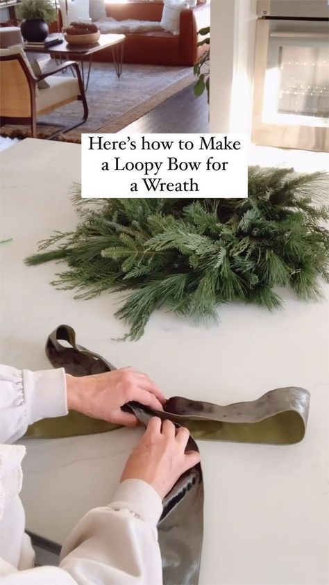 49K views · 230 reactions | 🍋 Comment SHOP for the best wreaths and ribbons for your Christmas decorating. Add a loopy bow in pretty velvet or subtle pattern to make your wreaths custom. #christmasdecorations #holidaydecor #holidaydecorating #christmaswreath #ltkhome #ltkholiday | LemonLeaf Home Interiors | Global Genius · Season Of Merry Velvet Bow Wreath, Loopy Bow, Christmas Wreath Bows, Subtle Pattern, Wreath Bow, Velvet Bow, Home Interiors, Christmas Decorating, Velvet Ribbon