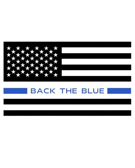 Police Clipart, Back The Blue Shirt, Blue Svg, Flag Clipart, Support Law Enforcement, Police Flag, Blue Line Police, Back The Blue, Blue Line Flag