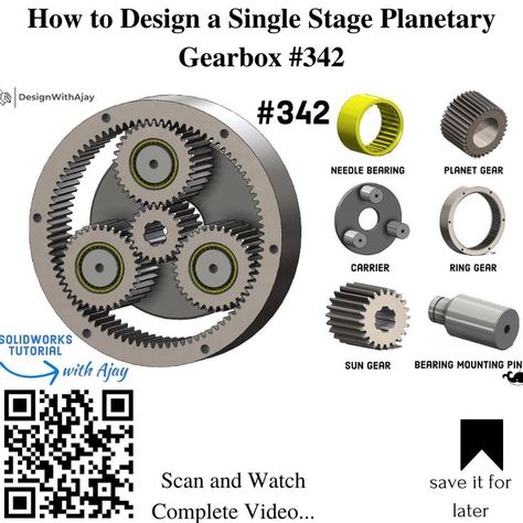 Solidworks Tutorial, Solid Works, Gear Design, Camera Slider, Mechanical Engineering Design, Planetary Gear, Pinion Gear, Mechanical Design, How To Design