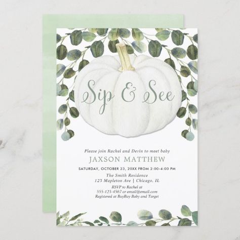 Boho Woodland Baby Shower By Mail Invitation Card Couples Baby Shower Invitations, Fall Baby Shower Invites, Baby Sprinkle Invitations, Gender Neutral Baby Shower Invitations, Sprinkle Invitations, Couples Baby Showers, Coed Baby Shower, Pumpkin Baby, Baby Shower Pumpkin