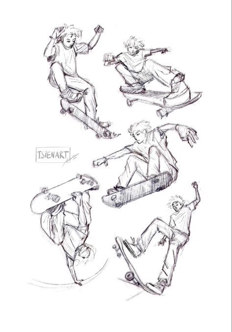 Skater skateboard gesture drawing figure sketchbook sketch doodle digital art pencil Skateboarding Art Reference, Skateboard Drawing Poses, Skater Poses Drawing Reference, Skate Cartoon Art, Skater Drawing Reference, Skateboarding Poses Drawing Reference, Skateboard Reference Pose, Skate Pose, Skating Reference