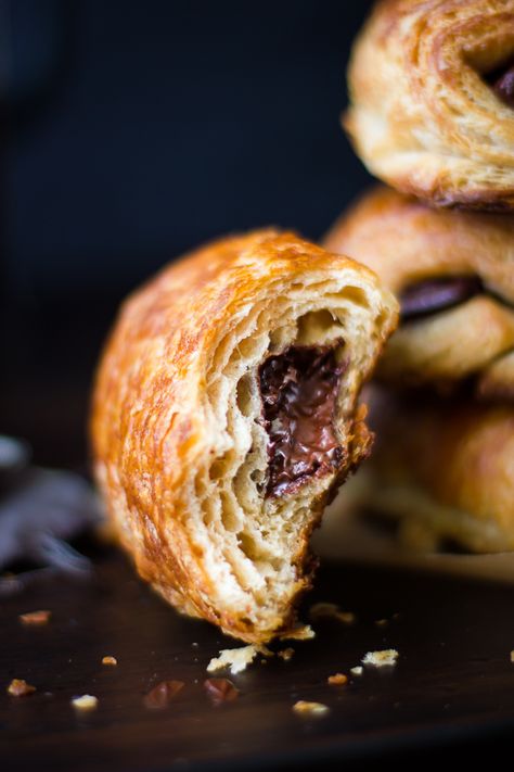 Rye Flour Pains au Chocolat (Chocolate Croissants) | The Bojon Gourmet Chocolate Croissant Recipe, Chocolate Pastries, French Pastries Recipes, Chocolate Croissants, Bojon Gourmet, Mixer Recipes, Croissant Recipe, Chocolate Croissant, French Desserts