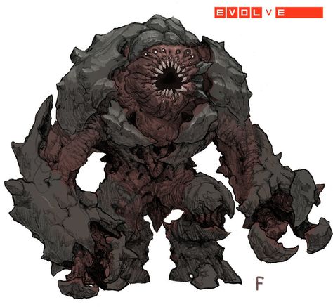 Slapped one of Scott Flander's heads onto the body!  Evolve is © 2k Games  You can get behemoth and play as him on Tuesday :) Evolve Monster, Beast Creature, Alien Concept, Cool Monsters, Giant Monsters, 다크 판타지, Monster Concept Art, Fantasy Monster, Mythical Creatures Art