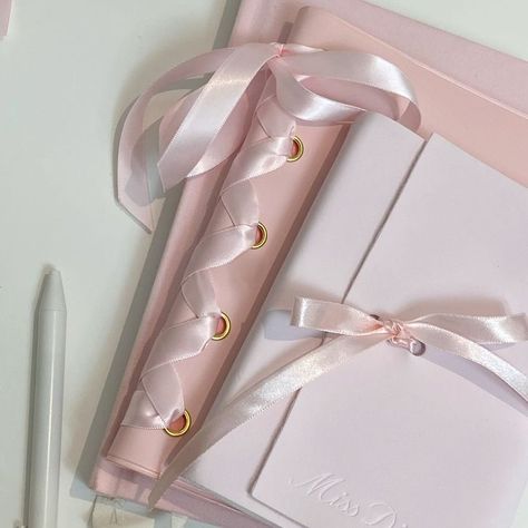 Pink Academia, Pink Notebook, Pretty Journals, Baby Pink Aesthetic, Girly Aesthetic, Pretty Ballerinas, Cute Stationary, Pink Doll, Pink Girly Things