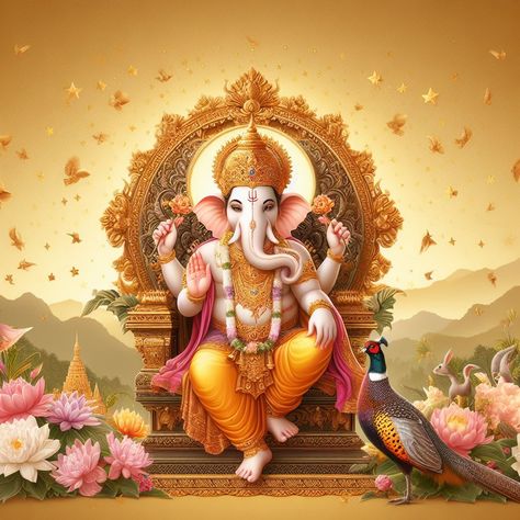 Om Ganesha, गणेश जी, Ganesha God, Vighnaharta Ganesh, Ganpati Bappa Wallpapers, Ganpati Decoration At Home, Shri Ganesh Images, Indian God, Ganesh Ji