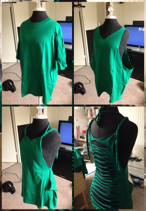 The T-shirt dress project... Not done yet but I will finish it someday :) Rework Clothes, Striper Outfits, Cut Shirt Designs, Diy Cut Shirts, Not Done Yet, Diy Clothes Refashion, Cut Clothes, Cut Shirt, Top Hats