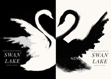 Swan Lake Poster, Swan Lake Wallpaper, Swan Lake Aesthetic, Swan Poster, Black And White Swan, Black Swan Movie, Notan Art, Swans Art, Movie Decor