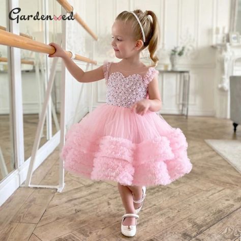 Luxury Kids Clothes, Girls Dres, Birthday Princess Dress, Pink Princess Dress, Kids Summer Dresses, Halloween Skirt, White Prom, First Communion Dress, White Prom Dress