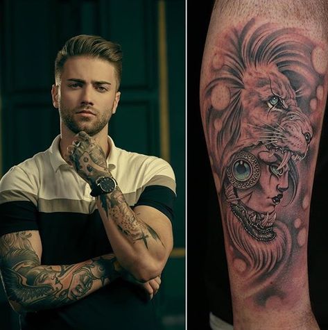 Daniel Silva Daniel Silva Tattoo Designs, Daniel Silva Tattoo, Husband Goals, Ink Master Tattoos, Daniel Silva, Ink Master, Sleeve Men, Celebrity Tattoos, Tattoo Sleeve Men