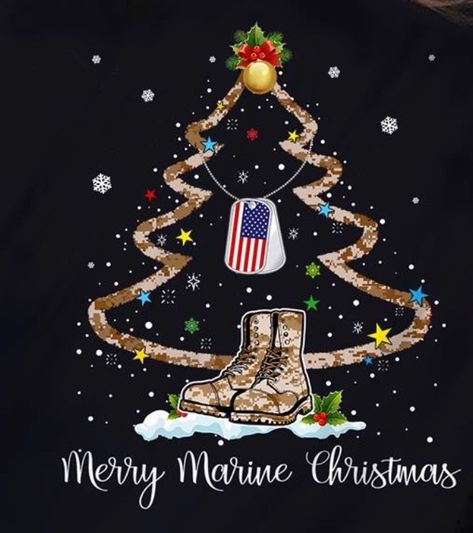 Usmc Christmas Tree, Us Marine Christmas Tree, Usmc Christmas, Marine Corps Christmas, Marines Tumbler Ideas, Marine Christmas, Marine Corps Tumbler, Halloween Handprint Crafts, Nautical Christmas Ornaments