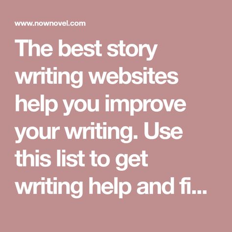 Story Writing Websites, Writing Websites, Writing Lessons, Writing Resources, Story Writing, Novel Writing, Writing Help, Writers, Vocabulary