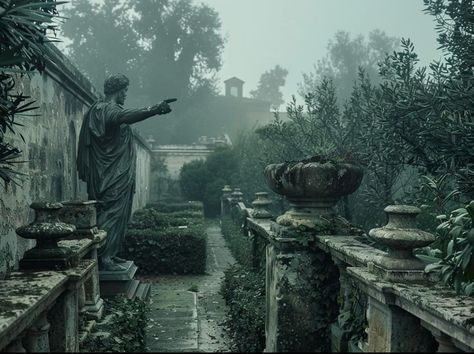 Mansion Aesthetic, Gothic Mansion, Goth Garden, Gothic Castle, Fantasy Lovers, Horror Icons, Weird Dreams, Architecture Old, The Secret History