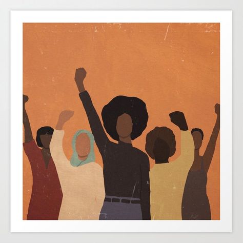 The Best Wall Art Prints for a Quick Home Makeover Black Lives Matter Art, Black Art Painting, Power To The People, Feminist Art, Black Artists, Society6 Art, Lives Matter, Black Aesthetic, Black Lives