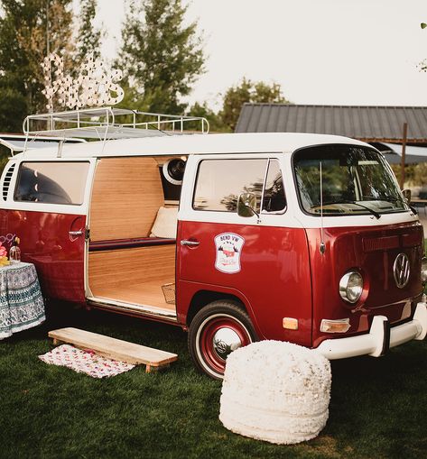 Vw Bus Photo, Bus Interior, Photo Booth Rental, Central Oregon, Vw Transporter, Party Photo Booth, Janis Joplin, Interior Photo, Vintage Rentals