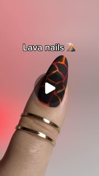 Fire Design Nails, Orange Black Nails, Black And Orange Nail Designs, Unusual Nails, Black And Orange Nails, Red Manicure, Fire Designs, Fall Nail Art, Orange Nails