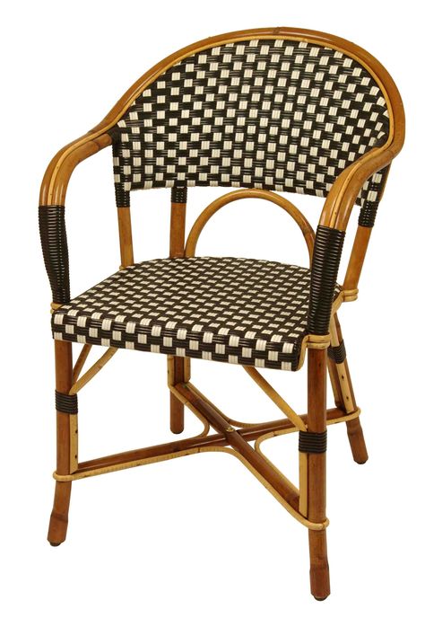 Fauteuil MATIGNON French Bistro Chair from Drucker Collection Tradition. Bistro Chairs Outdoor, French Bistro Chairs, Cafe Chair, Fire Pit Furniture, Bistro Furniture, Aluminum Patio Furniture, French Cafe, Outdoor Patio Furniture Sets, French Chairs