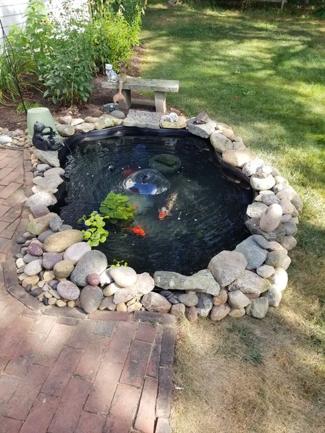 Bathroom Design Rustic, Kitchen Design Vintage, Outside Fountains, Ponds Ideas, Urban Bathroom, Diy Tire, Coastal Bathroom Design, Fish Pond Gardens, Elevated Home