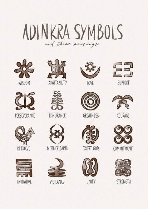 Adinkra Tattoo, African Warrior Tattoos, African Logo, Symbols And Their Meanings, African Mythology, African Tattoo, African Symbols, Warrior Tattoos, Adinkra Symbols