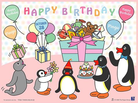 sign Pingu Video, Pingu Penguin, Pingu Pingu, Analytics Design, Happy Penguin, Noot Noot, Penguin Birthday, Cartoon Painting, Paper Crafts Diy Kids