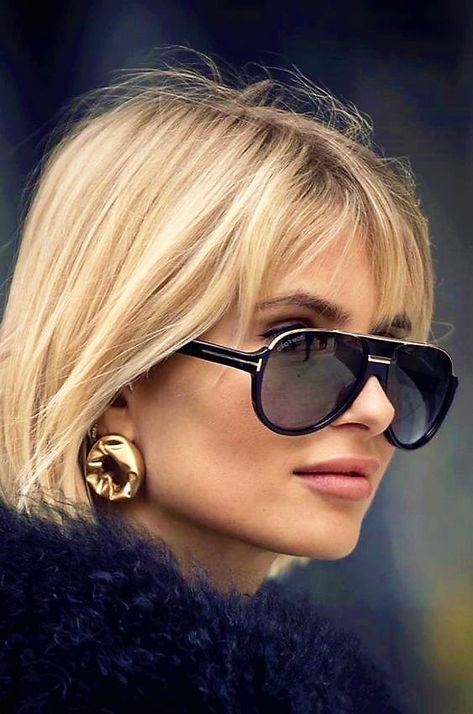 Xenia Adonts, Hair Affair, Penteado Cabelo Curto, Blonde Bobs, Trendy Short Hair Styles, Older Women Hairstyles, Great Hair, Short Bob, Hair Dos