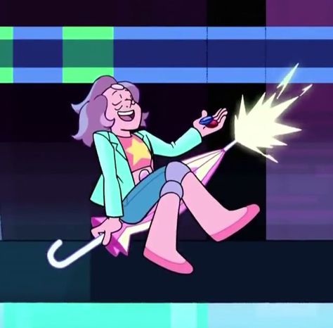 Steven Universe Fusion, Crystal Gems Steven Universe, Rainbow Quartz, Good Cartoons, Steven Universe, Aurora Sleeping Beauty, Umbrella, Universe, Rainbow