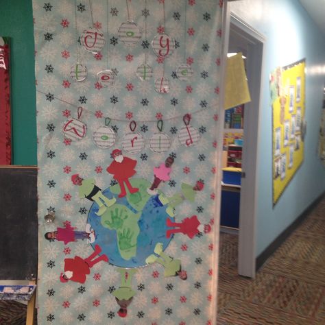 Joy to the world. Door contest. Joy To The World Door Decorating Contest, Montessori Christmas, Door Decorating Contest, Door Decorating, Classroom Door, Christmas Door Decorations, Door Ideas, Joy To The World, Winter Crafts