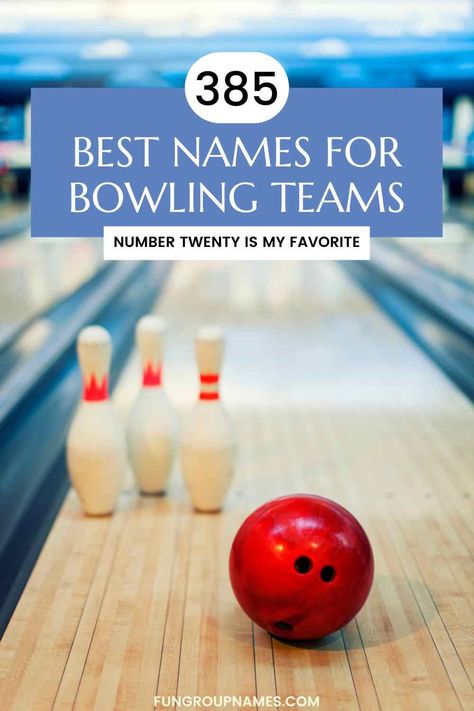 Discover the perfect bowling team name with our guide! Over 385 creative and fun options to enhance your game and team spirit. Bowling Fundraiser, Bowling Team Names, Bowling Tournament, Fun Bowling, Bowling Tips, Bowling League, Team Theme, Bowling Games, Bowling Party