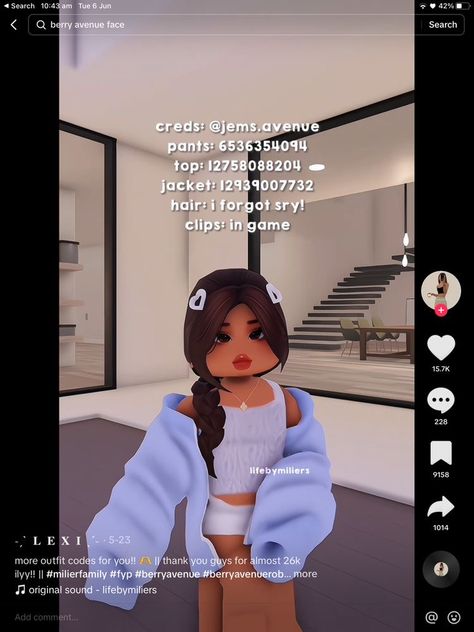 Berry Avenue Cute Avatar Codes, Bloxburg Gender Reveal Outfit Codes, Berry Ave Codes For Clothes, Berry Avenue Codes Brunette, Roblox Codes For Clothes Aesthetic, Berry Avenue Girl Codes, Id Berry Avenue Outfit, Berry Avenue Clothes, Cute Roblox Outfits Codes