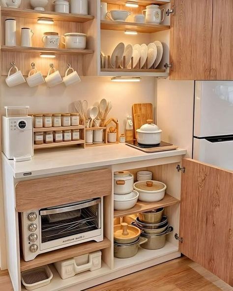 Japan Apartment, Kitchen Ideas Decoration, Minecraft Kitchen Ideas, Dollar Store Diy Organization, White Kitchen Design, Workout Without Gym, Ideas Minecraft, Dollar Store Diy, Diy Organization