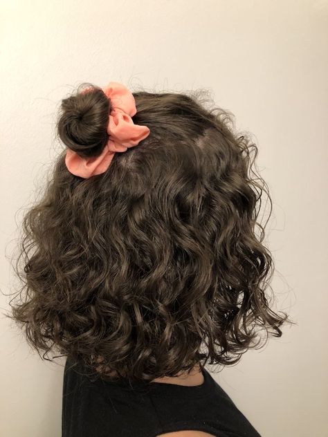 Short Curls 3b, Triangle Bob Curly Hair, Neck Length Hair Curly, Curly Perm Short Hair, Above Shoulder Curly Hair, Curly Bob Curtain Bangs, 2b Curly Hair Haircuts Short, Curly Short Brown Hair, Short Curly Hair Aesthetic