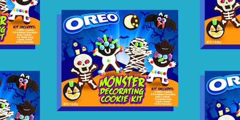 This Oreo Monster Decorating Cookie Kit Will Get You Into the Halloween Spiritbestproductscom Oreo Drink, Spooky Snacks, Halloween Kit, Fall Snacks, Cookie Kit, Spooky Designs, Halloween Diy Crafts, Halloween Cookies, Halloween Spirit