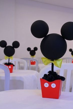 Mickey Mouse Centerpieces, Mickey Mouse Birthday Theme, Mickey Mouse Centerpiece, Mickey Mouse Birthday Decorations, Mickey First Birthday, Mickey 1st Birthdays, Mickey Mouse Themed Birthday Party, Fiesta Mickey Mouse, Mickey Mouse Baby Shower