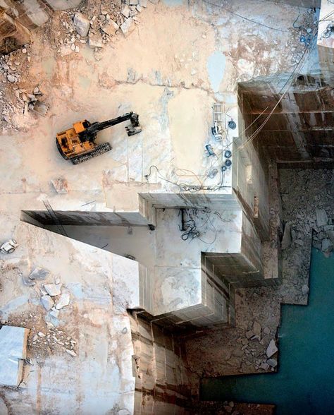 Marble Quarry // Joaquin Berchez / Vila Vigosa Portugal Fantasy Brown, Stone Quarry, Beautiful Places Nature, Land Art, Places Around The World, Aerial View, You Must, Arch, Around The Worlds