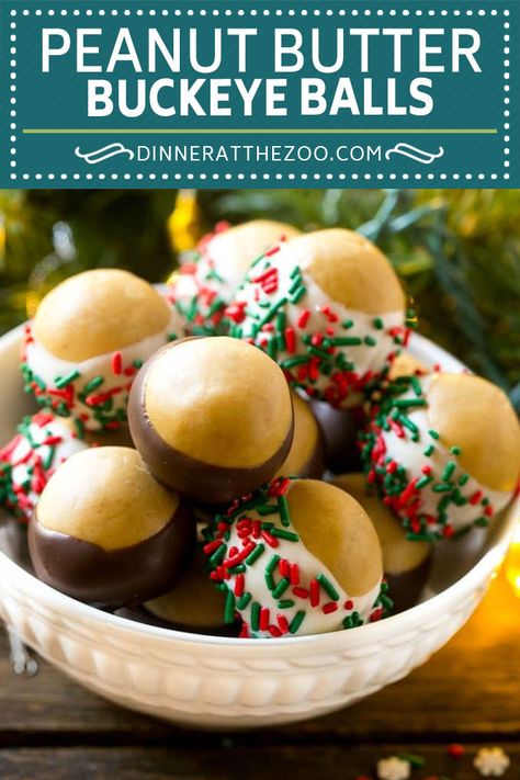 Chocolate Buckeyes, Buckeye Balls, Homemade Chocolate Candy, Peanut Butter Buckeyes, Fun Holiday Food, Buckeyes Recipe, German Christmas Cookies, Chunky Peanut Butter, Candy Truffles