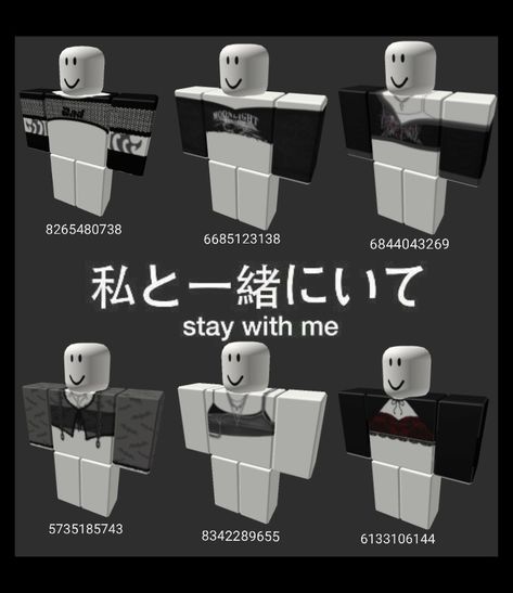 ♡Roblox♡ *don't repost* Cute Roblox Pants Codes, Black Shirt Bloxburg Code, Black Shirt Roblox Code, Black Shorts Roblox Code, Goth Roblox Codes, Black Roblox Outfit Codes, Roblox Codes Shirt, Roblox Black Outfit Codes, Roblox Shirts Codes