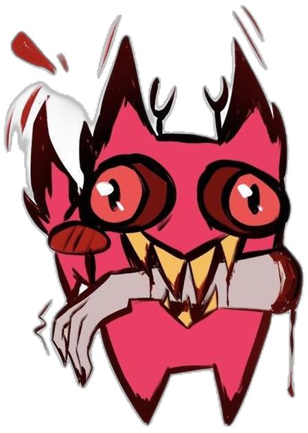 Cursed Cat, Creepy Cat, Ears And Tail, Red Fur, Hotel Trivago, H Hotel, Alastor Hazbin Hotel, Sharp Teeth, Vivziepop Hazbin Hotel