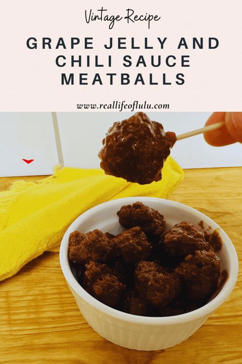 Delight your guests with the timeless combination of sweet and savory in our Grape Jelly and Chili Sauce Meatballs—an appetizer classic adored by all. Perfect for your next gathering! Add them to your Super Bowl appetizers, game day appetizers, or Easter appetizers. Meatballs Chili Sauce Grape Jelly, Jelly And Chili Sauce Meatballs, Meatballs Grape Jelly Chili Sauce, Grape Jelly Chili Sauce, Chili Sauce Meatballs, Chili Meatballs, Jelly Meatballs, New Years Appetizers, Easter Appetizers