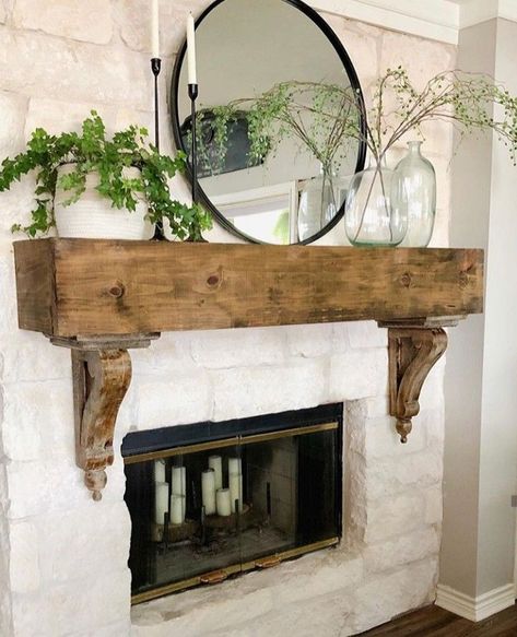 Beautiful Bed Designs, Happy Saturday Friends, Fireplace Mantle Decor, Fireplace Mantel Decor, Farmhouse Fireplace, Bed Design Modern, Fireplace Remodel, Home Fireplace, Fireplace Makeover