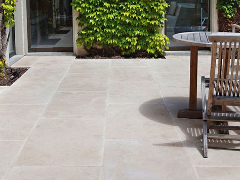 Eco Outdoor La Roche limestone pavers Paved Courtyard, Traditional Courtyard, Pool Business, Limestone Patio, Eco Outdoor, Tiles Outdoor, Limestone Pavers, Limestone Paving, Courtyard Ideas