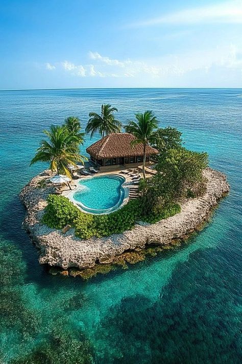 "Unwind in luxury at a private island resort! 🏝️🌞 Enjoy exclusive access to pristine beaches and personalized service in a secluded paradise. 🌴✨ #PrivateIsland #LuxuryResort #BeachGetaway" Private Island Resort, Beach House Design, Nature View, Swimming Pool Designs, Beach Getaways, Private Island, Island Resort, Take Pictures, Beautiful Places To Travel