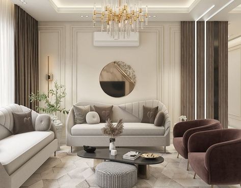 Beige Reception Room, Sofa For Master Room, Beige Color Sofa Living Room, Hall Sofa Design, Classic Drawing Room, Formal Drawing Room, Living Room Moodboard, Beige Sofa Living Room, Beige Living Room Decor