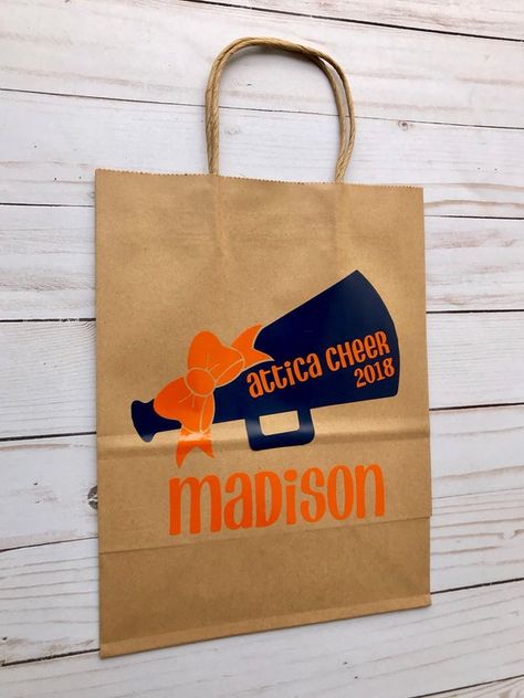 Cheer Presents, Cheer Favors, Cheer Gift Bags, Cheer Camp Gifts, Cheer Crafts, Cheer Bags, Cheer Designs, Embroidered Canvas Bag, Cheer Team Gift